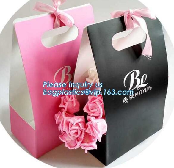 Elegant Embossed For Presents Clothing Wedding Birthday Bridal Baby Shower Paper Gift Bags Modern Fancy Cute Paper Premi