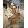 Buy cheap Water Pool Fountain Decorative 2m Stone Mermaid Statue from wholesalers