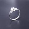 Buy cheap Beautiful Silver Pearl Ring Plant Shape / Personalized Pearl Engagement Rings from wholesalers