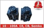 Industrial IP65 20A Generator Changeover Switch EN 60947 EN 60204-1