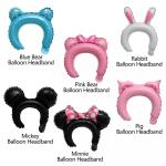 Wholesal Cute Baby Headband Toy Hairband Party foil balloon hair band Cartoon