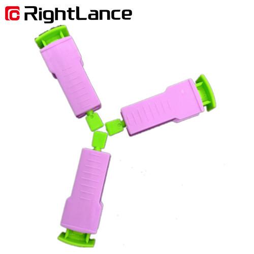 Buy cheap Tri Beveled Tip Neddle Blood Lancets Sterile 33g Automatic Lancing Device Orange White from wholesalers