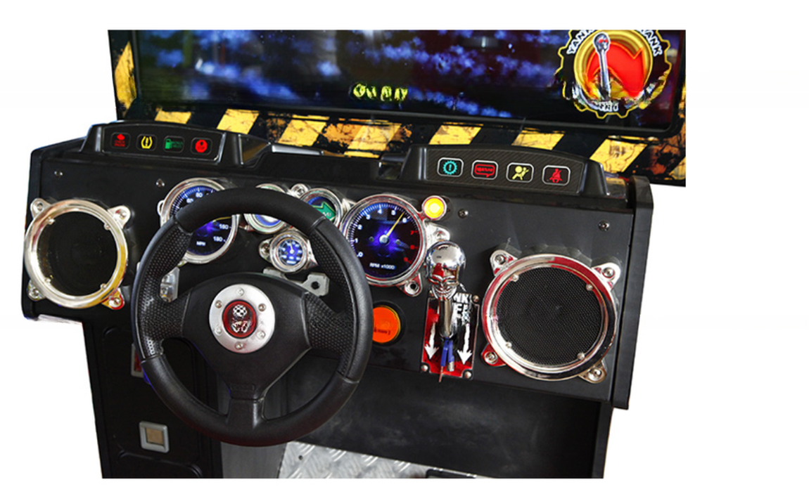 Indoor coin operated racing simulator video amusement dirty driving arcade car race game machine for arcade center