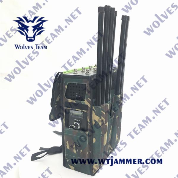 Buy cheap 5.8G WiFi RF Backpack Signal Jammer 90W GSM DCS Anti Terrorism from wholesalers