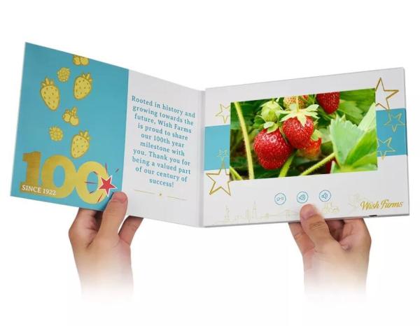 Buy cheap oftcover 7" Hd Hard cover Lcd Screen Video Brochure Advertising Video Cards from wholesalers