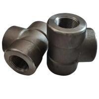 Buy cheap Cs Ss 16 Inch JIS Steel Pipe Fittings High Pressure Forged Threaded Tee product
