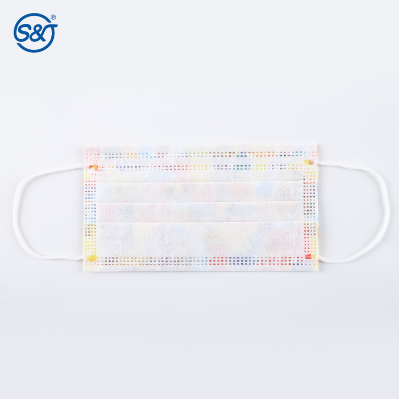 S&J OEM Medical grade Face Mask Ear-loop Custom logo print Face Mask Factory Price Disposable cute fashionable printed face mask