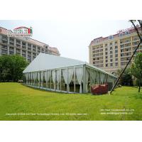 Buy cheap 20m Wide Outdoor Event Tents With Glass Walls All Around And Glass Door product