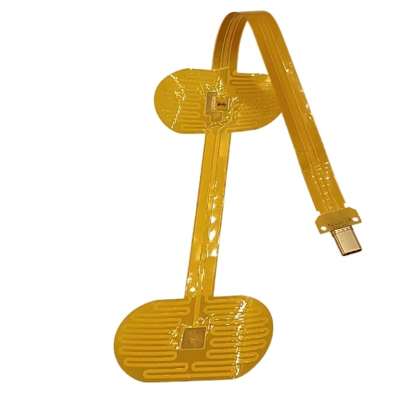 1.5V Polyimide Heater Element , Flexible Type C USB Heating Film With Special Shape