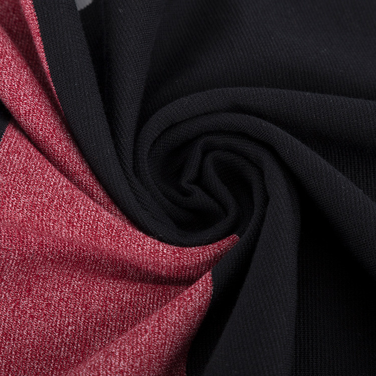 21S Breathable Health And Safety And Unique Striped Knit Fabric For Polo Shirt
