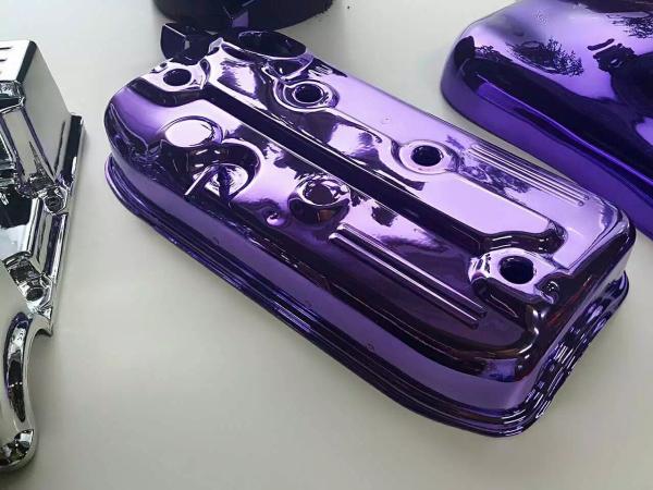 Buy cheap Industrial Fine Surface Purple Effect Auto Parts Spray Chrome from wholesalers