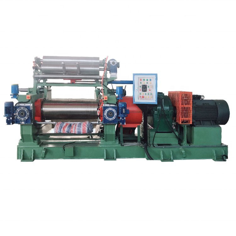 Open Mixing Mill Rubber Compound Mixing Machine with Optional Turn Over Device