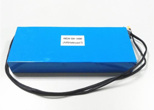 Buy cheap 2500 Times 25.6V 24V 60ah Lithium Battery No Memory Effect from wholesalers