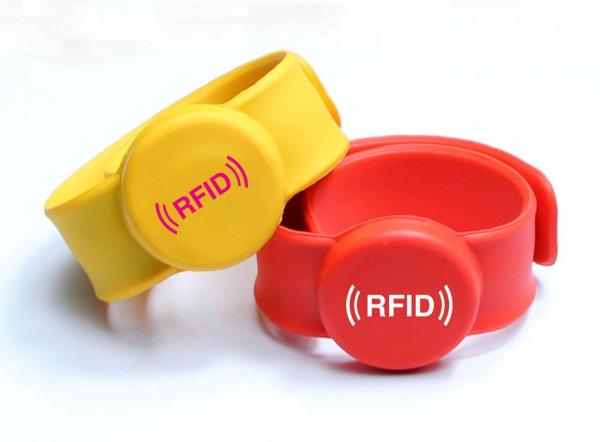 Buy cheap Noctilucous Silicone UHF RFID Chip Wristband Long Range For Amusement Park from wholesalers