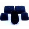Buy cheap China manufacturing Wholesale high quality luxury Big Jewelry Set Necklace Bracelet Earring ring box Jewellery packaging custom blue velvet double from wholesalers