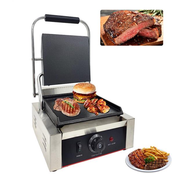 Buy cheap Restaurant Kitchen Hotel Commercial Full Flat Electric Contact Grill with 1800W Power from wholesalers
