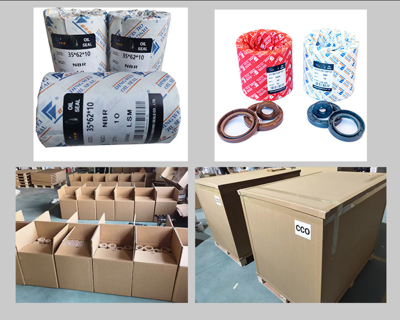 Industrial TC Type Oil Seal FKM Brown Rubber Machinery Oil Seal