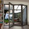 Buy cheap Double Glass Accordion Design Aluminium Folding Doors For Modern Large Bi Folding Patio from wholesalers
