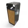 Buy cheap OHSAS18001 Certificate 35L Outdoor Wooden Garbage Bin from wholesalers
