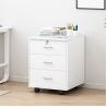 Buy cheap 16 Inch Office Wooden Filing Cabinets Rolling White File Cabinet from wholesalers