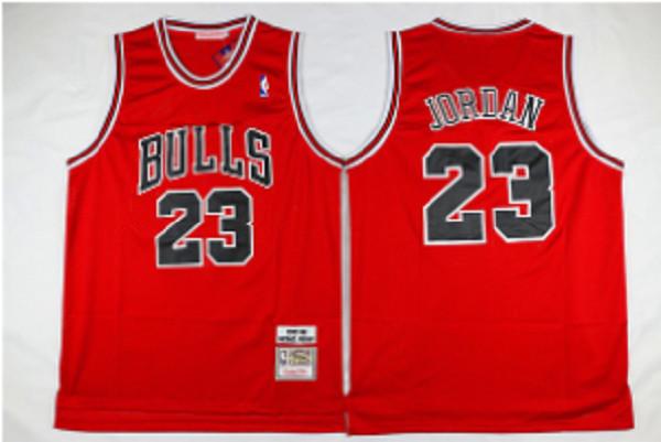 Buy cheap Men's Chicago Bulls #23 Michael Jordan Red 1997-98 Mitchell&Ness Throwback Jersey from wholesalers