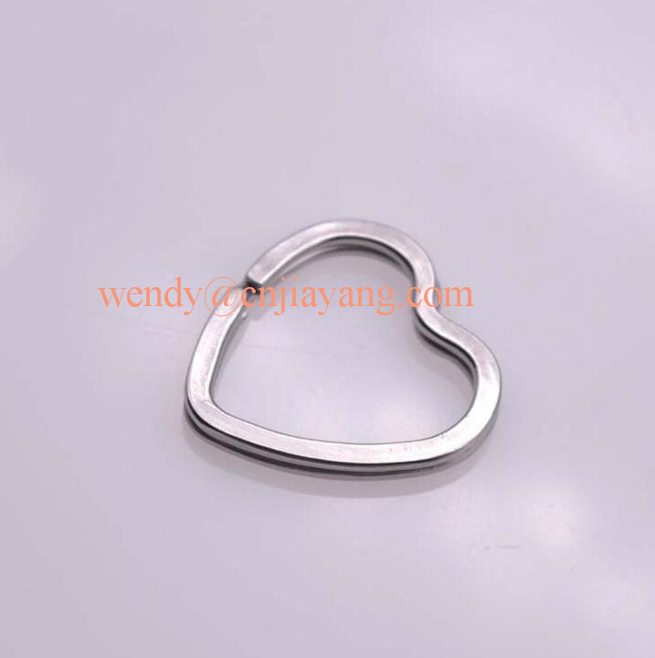 Vaiour types metal split keyring star shape and heart shape key split rings