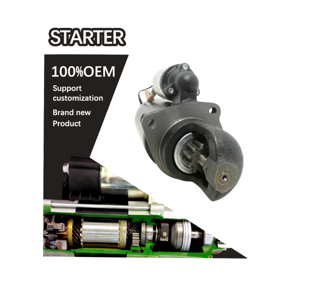 24V 10T CW starter 0001368078 B001816426 0369847 0001368078 369847 DAF 65