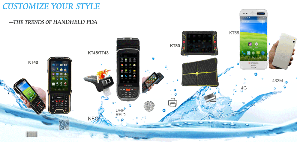 Wearable Smartphone Android Barcode Scanners Handheld PDA GPRS