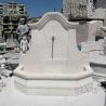 Buy cheap BLVE Simple Marble Big Wall Fountain White Stone Carving Garden Fountain Modern French Outdoor Decoration from wholesalers