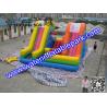 Buy cheap Colored Commercial Grade PVC Tarpaulin Inflatable Bouncy Castle Slide Combo from wholesalers