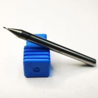 Buy cheap Tungsten Carbide Micro 2 Flute Ball Nose End Mill 0.3mm Hrc55 product