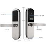 Zinc Alloy Hotel Smart Locks / Electronic Door Lock System For Hotels USB