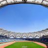 Buy cheap Q235 Curved Steel Roof Truss Corrugated Metal Roof Trusses Stable Green from wholesalers