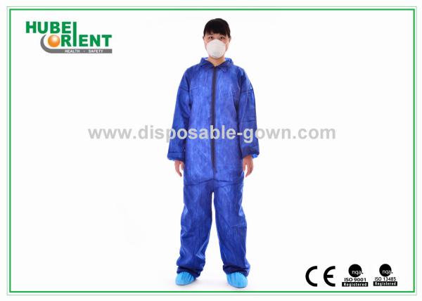 Non-Woven Disposable Coveralls Wihtout Hood And Feetcover For Factory And