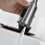 Extendable flexible spout kitchen tap Single Lever Mixer with 35mm Ceramic