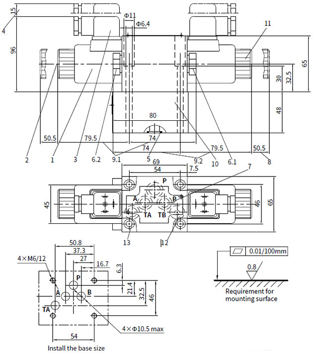 Durable Hydraulic Control Valve Directional Poppet Valve With Solenoid Operation