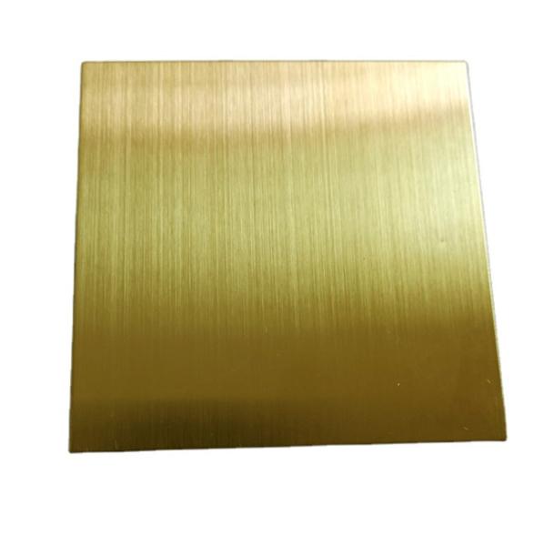 Buy cheap Hairline HL 304 Stainless Steel Decorative Sheet Rose Gold Blue Golden from wholesalers