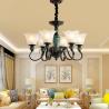 Buy cheap Black wrought iron chandelier lighting American style pendant lamp (WH-CI-92) from wholesalers