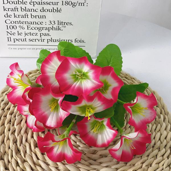Buy cheap Simulated morning glory, trumpet flower, fake flower, bundle morning glory, silk flower, engineering soft decoration, simulated flower, cross-border from wholesalers