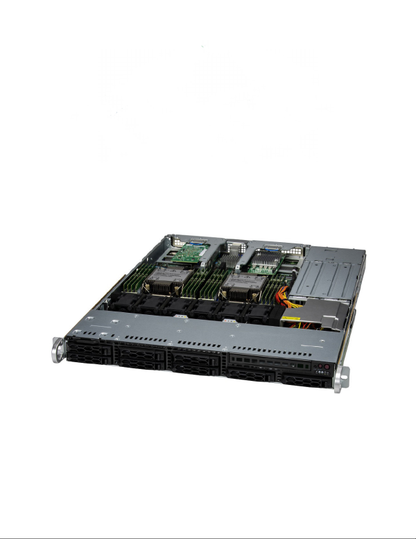 Supermicro Server SYS-121C-TN2R with 2 CPU P4X-SPR6430-SRM7A-XCC and AOC-ATG-i2TM SSD