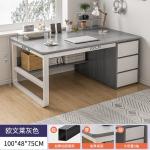 Simple Modern Office Furniture Iron Wood Bedroom Workbench Desk for in Home
