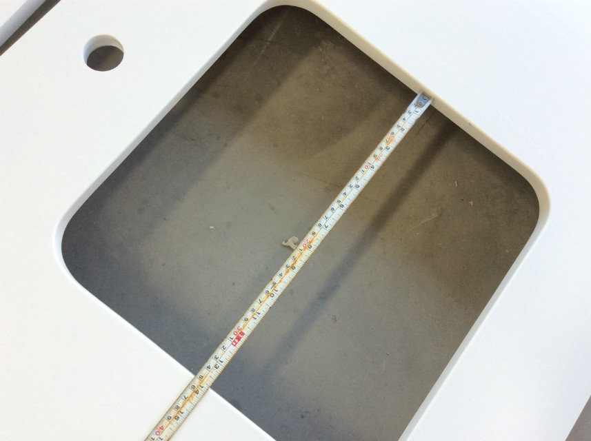 Stone Top Quartz Bathroom Vanity Tops , Customized Solid Surface Vanity