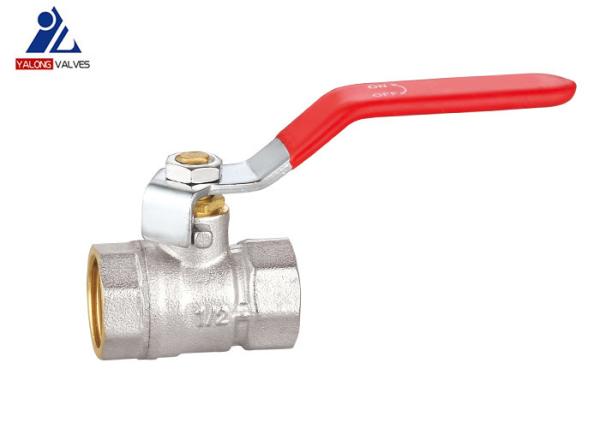 Buy cheap 1/2 '' To 2 '' Threaded Ball Valve Steel Handle Body Nickel Plating Brass Ball Valves from wholesalers