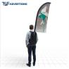 Buy cheap Polyester Fabric Custom Flag Banners , Roadside Advertising Banners Fiberglass Pole from wholesalers