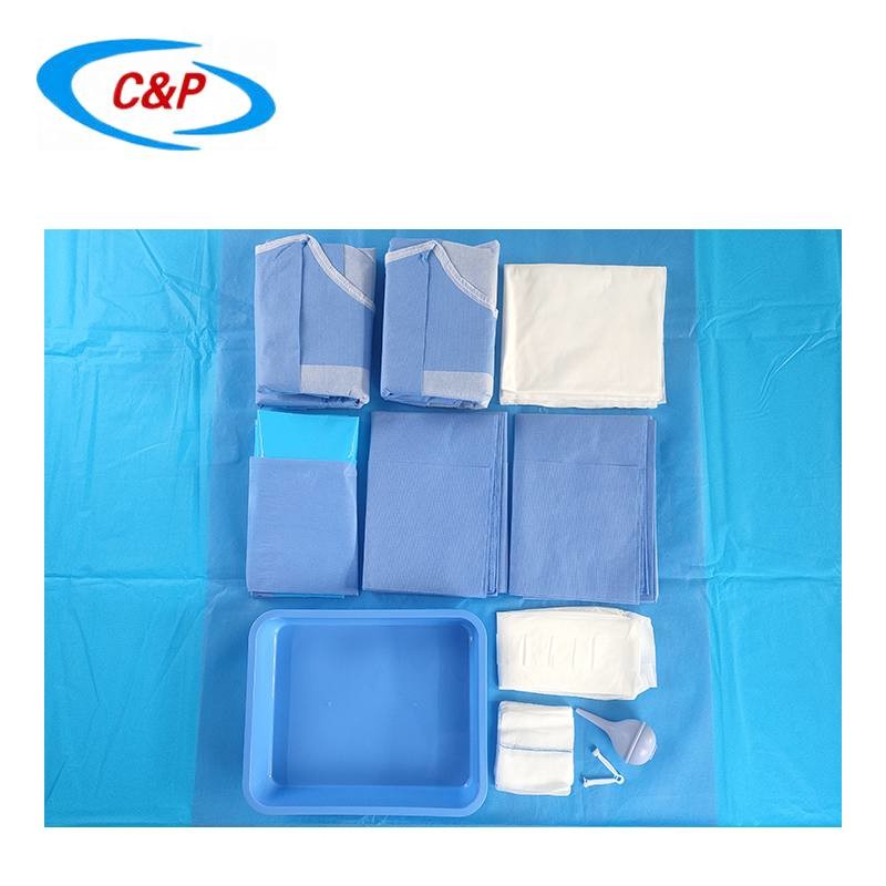Hospital Nonwoven Disposable Delivery Pack Obstetrics Drape Kit for Baby Birth