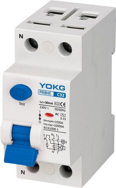 China 10kA 2 Pole RCBO Household Circuit Breaker PR8HE 4 Pole on sale China 10kA 2 Pole RCBO Household Circuit Breaker PR8HE 4 Pole on sale