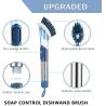 Buy cheap Stainless Steel Handle Dish Brush With Soap Dispenser Rotating Design from wholesalers