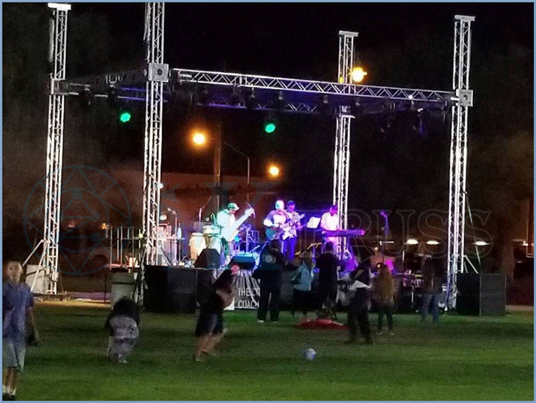 15-18 Degree Hardness Silver Aluminum DJ Truss System for Event Production Companies