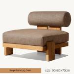 Anti Corrosion Teak Wood Sofa And Table Set For Outdoor Living Spaces