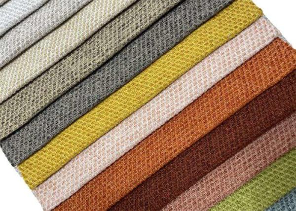 Buy cheap Upholstery Polyester Linen Look Fabric Anti Static For Sofa Cushion from wholesalers
